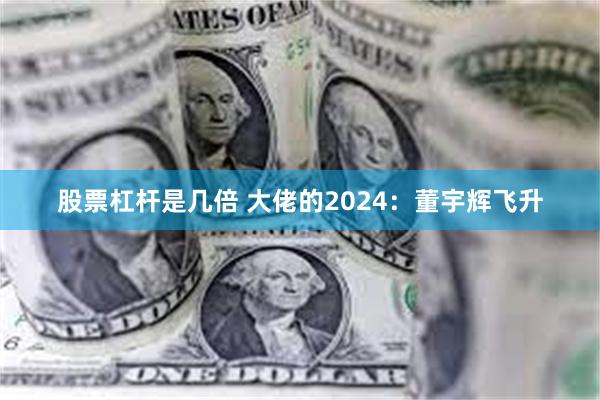 股票杠杆是几倍 大佬的2024：董宇辉飞升